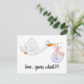 BABY ANNOCEMENT CARD ANKÜNDIGUNG (Stehend Vorderseite)