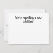 BABY ANNOCEMENT CARD ANKÜNDIGUNG (Rückseite)