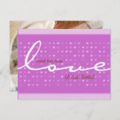 BABY ANNOCEMENT - Liebe Ankündigungspostkarte (Vorne/Hinten)