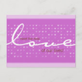 BABY ANNOCEMENT - Liebe Ankündigungspostkarte (Vorderseite)