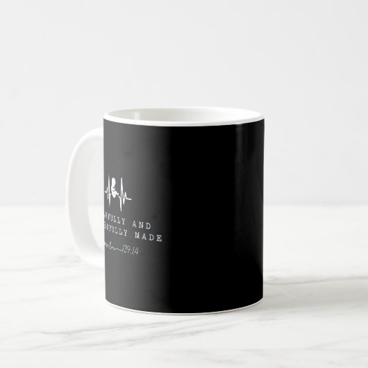 Baby Announcement Fearfully And Wonderfully Made,  Kaffeetasse (Vorderseite Links)