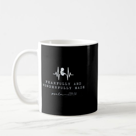 Baby Announcement Fearfully And Wonderfully Made,  Kaffeetasse (Links)