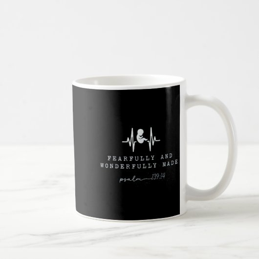 Baby Announcement Fearfully And Wonderfully Made,  Kaffeetasse (Rechts)