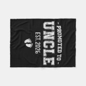 Baby Announcement For Uncle Promoted To Uncle 2026 Fleecedecke (Vorderseite (Horizontal))