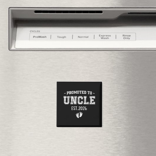 Baby Announcement For Uncle Promoted To Uncle 2026 Magnet (In Situ (Geschirrspüler))