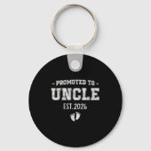 Baby Announcement For Uncle Promoted To Uncle 2026 Schlüsselanhänger (Vorderseite)