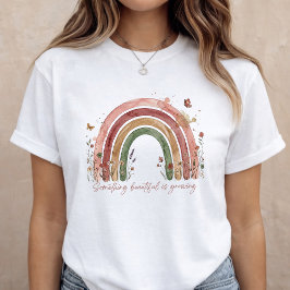 Baby Announcement Rainbow Pregnancy Reveal T-Shirt