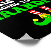 Baby Announcement Xmas Tee This Elf Is Going To Be Poster (Ecke)