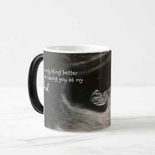 Baby Announcemet Reveal Magic Tasse (Vorderseite Links)