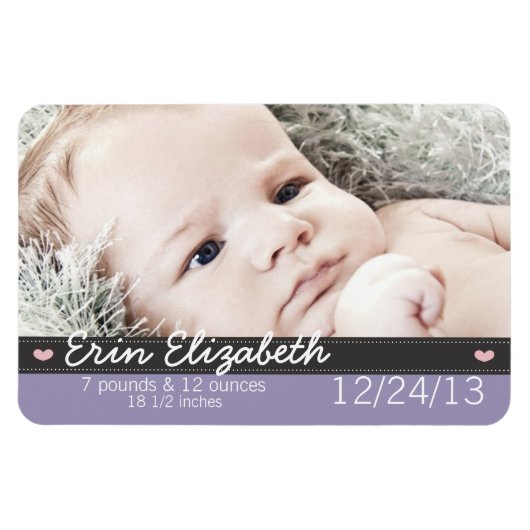 Baby Announction Magnet (Horizontal)