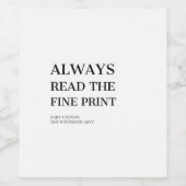 Baby Announction Wein Flasche Etikett (Einzelnes Label)