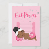 Baby-Announctions-Karte für Girl-Power Ankündigung (Vorderseite)