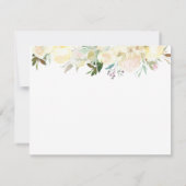 Baby Anreise Vorhersage Elegante weiße Rose (Rückseite)