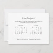 Baby Anreise Vorhersage Girl Teddy Bear (Vorderseite)