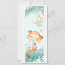 Baby Anteater Watercolor Personalisiertes Lesezeic