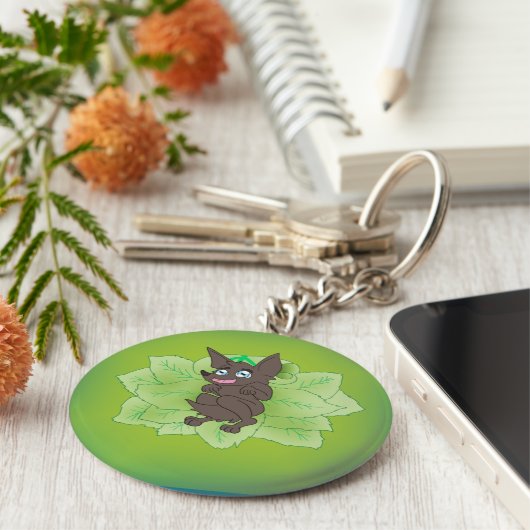 Baby Anubis Jr. Schlüsselanhänger (Seite)