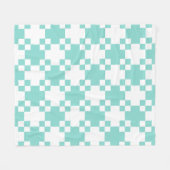 BABY Aquamarin Blue Quilt Dusche Party Fleece Blan (Vorderseite (Horizontal))