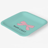 BABY Aquamarin Blue Reveal Dusche Sprinkle Party Pappteller (Gewinkelt)