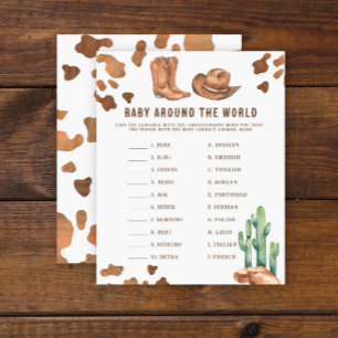 Baby Around - Cowboy Baby Shower