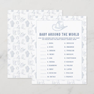 Baby Around - Cowboy Baby Shower