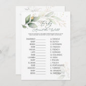 Baby Around the World Game Green & Gold Foliage (Vorne/Hinten)