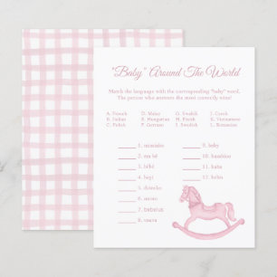 Baby Around the World Game - Rosa Dusche Aktivität