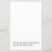 Baby Around the World Minimalistisch Baby Shower G (Rückseite)