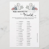 Baby Around the World Snowman Baby Shower (Vorderseite)