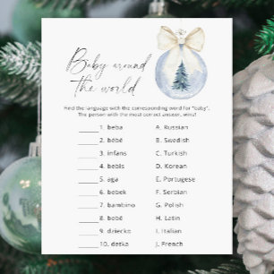 Baby Around - Winter Baby Shower Game