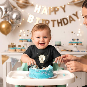 Baby Astronaut Erster Geburtstag Mond Sterne Grafi T-shirt