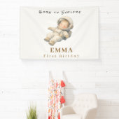 Baby-Astronaut Erster Geburtstag Party-Banner Banner (InSitu)