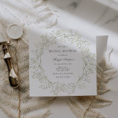 Baby-Atem-Blume-Brautparty Einladung