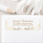 Baby-Atem Gold und Weiß-Hochzeit (Insitu)