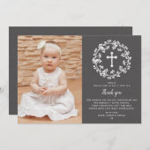 Baby-Atem Taufe danken Ihnen Karten (Vorne/Hinten)