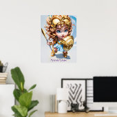 Baby Athena "My World My Rules" Poster (Heimbüro)