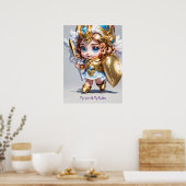 Baby Athena "My World My Rules" v2 Poster (Küche)
