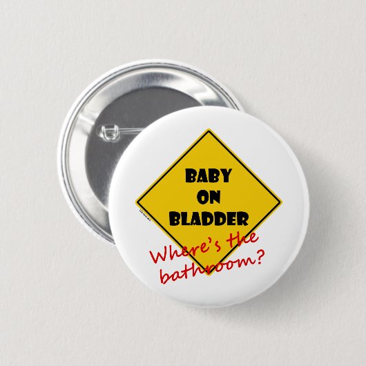 Baby auf Blase Button (Vorne & Hinten)