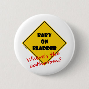 Baby auf Blase Button