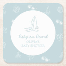 Baby auf Bord Kritzel Surfbrett Strand Baby-Party