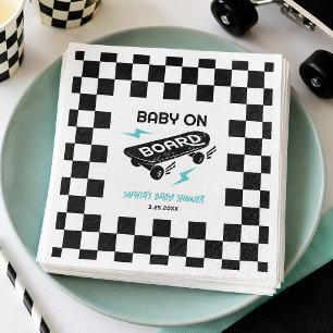 Baby auf Bord Skateboard-Baby-Party Servietten