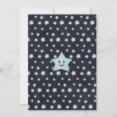 Baby auf dem Mond Babydusche Einladung (Rückseite)