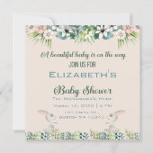 Baby auf dem Weg Babydusche Einladung (Vorderseite)