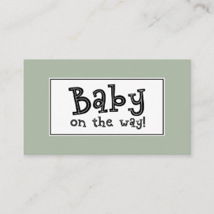 Baby auf dem Weg! Editierbare Sage Geschenk Regist Begleitkarte