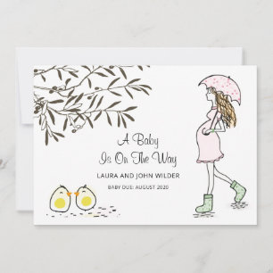 Baby auf dem Weg zu erwarten, Mama Prägancy Ankündigung