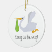 Baby auf der Weise Keramik Ornament (Links)