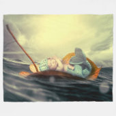 BABY auf einem LEAF Fleecedecke (Vorderseite (Horizontal))