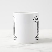 Baby auf Handy Jumbo-Tasse (Vorderseite)