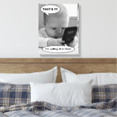 Baby auf Handy Leinwanddruck (Insitu (Schlafzimmer))