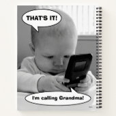 Baby auf Handy Notizblock (Rückseite)