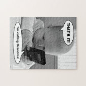 Baby auf Handy Puzzle (Horizontal)